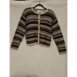 Paul Harris Design Women's Small‎ Sweater Carnigan Multicolored Vintage